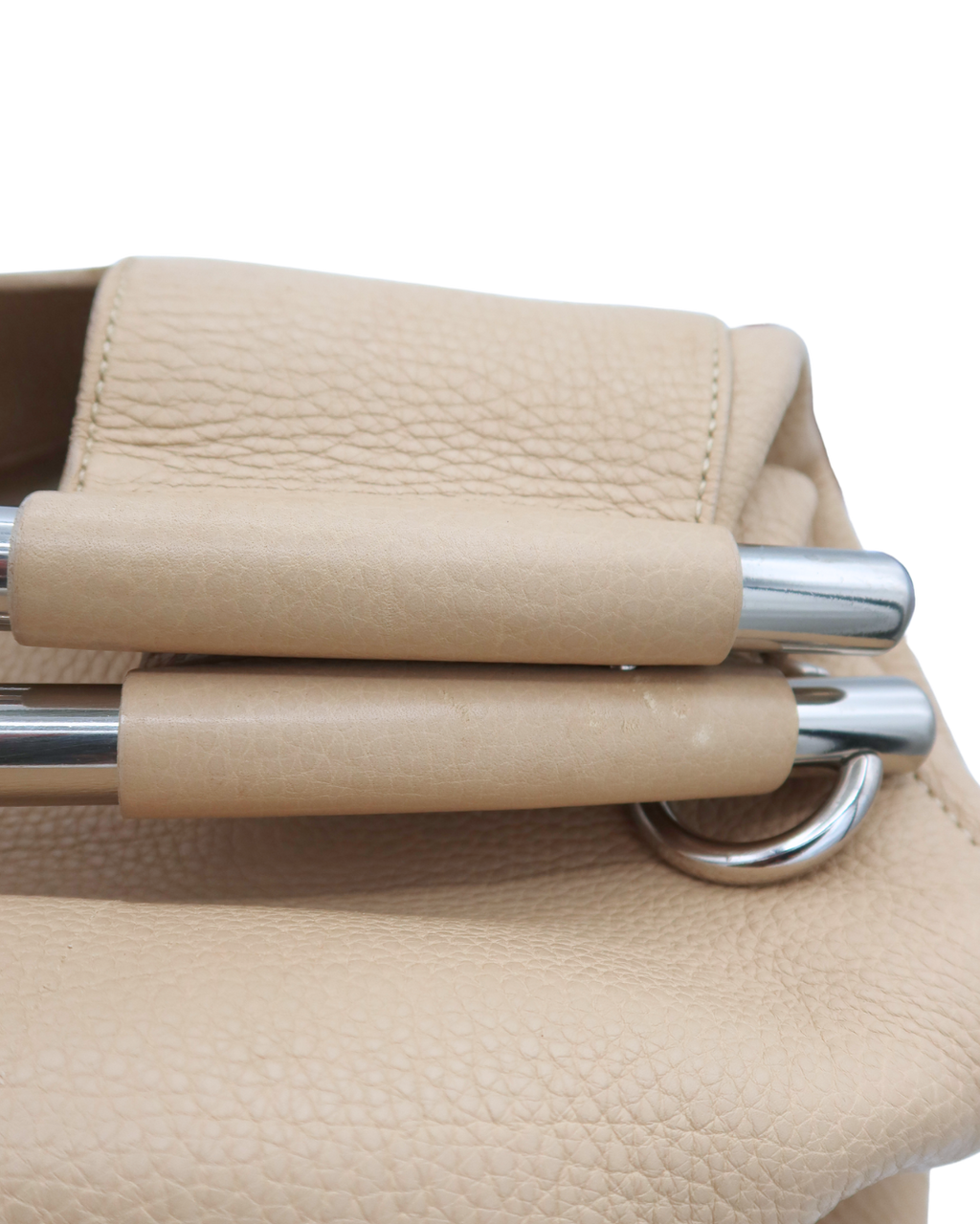 Prada Vintage Vitello Daino Bar Bag in Cream SS 2003