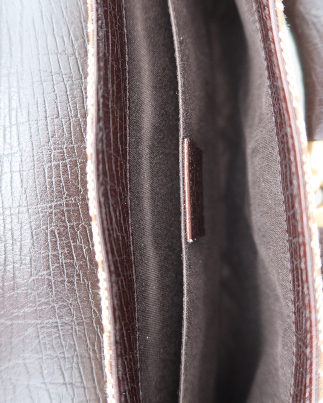 Gucci by Tom Ford Brown CC Canvas Horsebit Bag