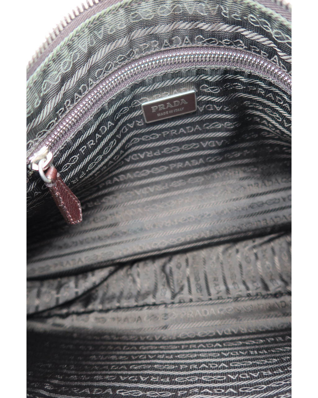 Prada Brown Leather Shoulder Bag