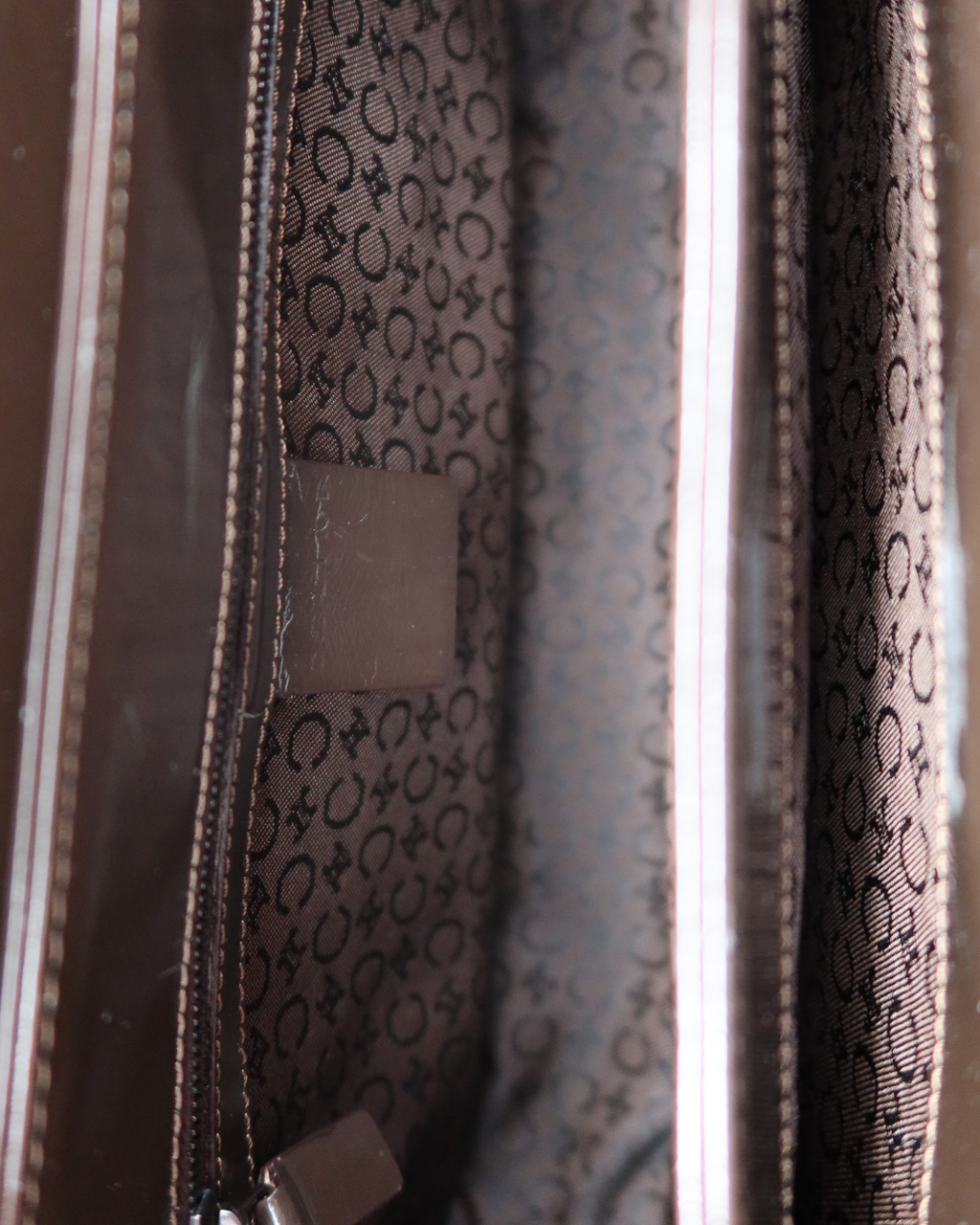 Celine Brown Pony Hair Top Handle Bag