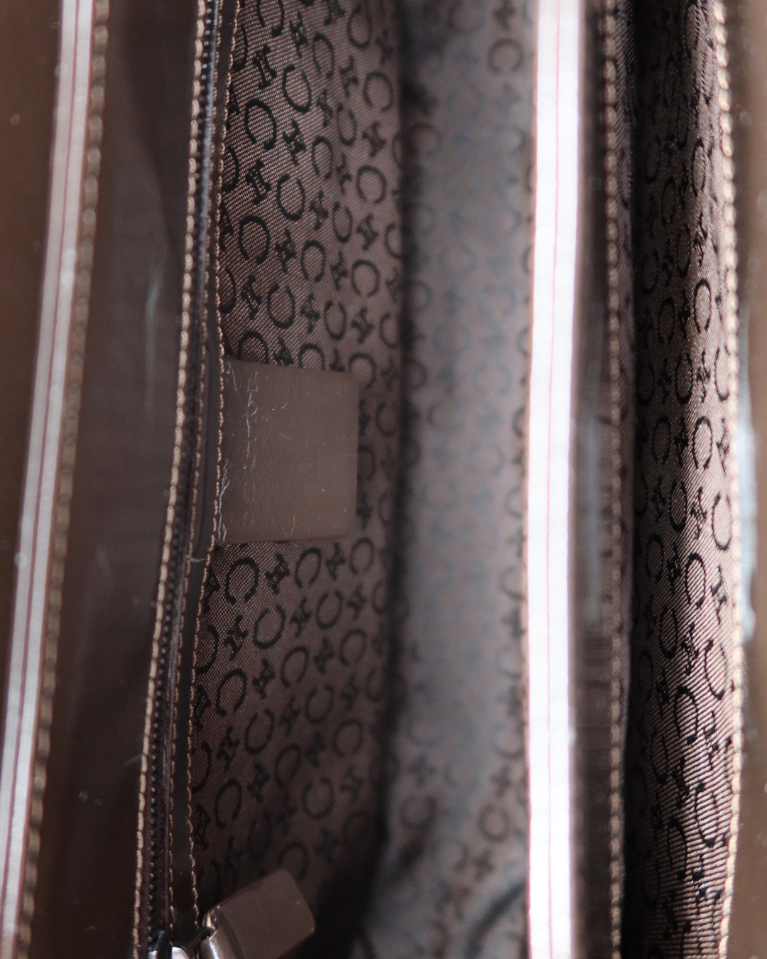 Celine Brown Pony Hair Top Handle Bag