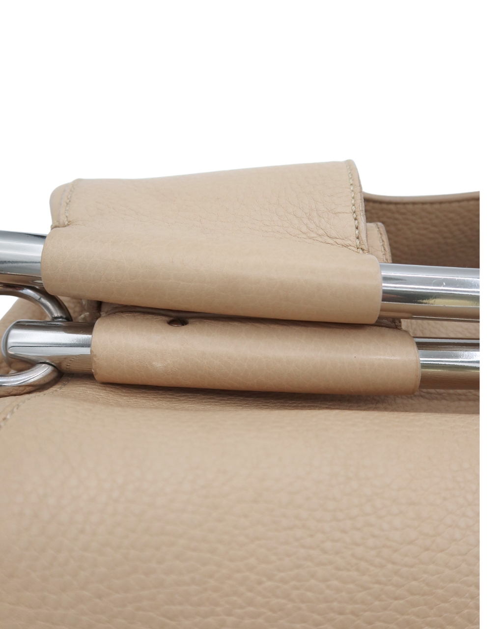 Prada Vintage Vitello Daino Bar Bag in Cream SS 2003