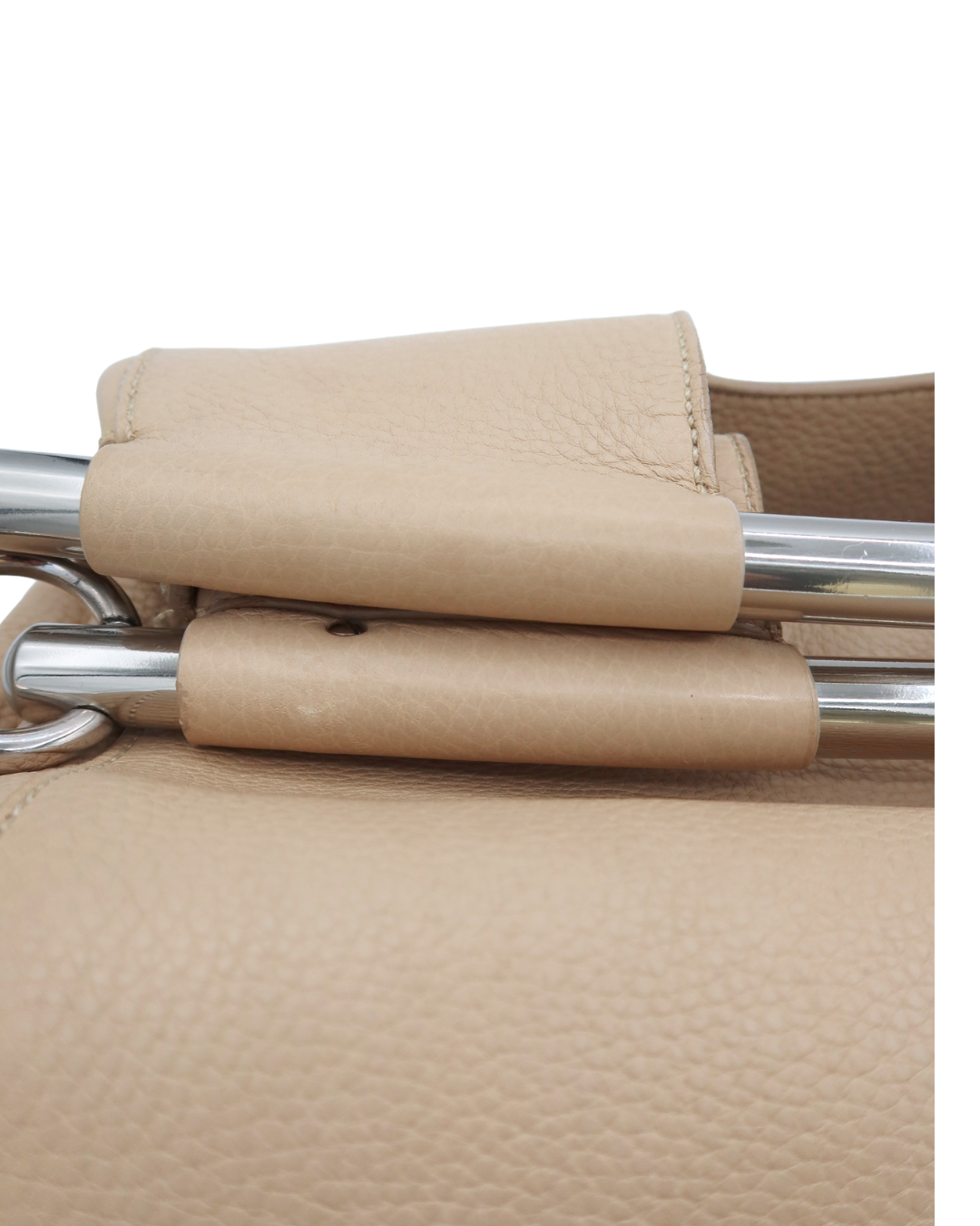 Prada Vintage Vitello Daino Bar Bag in Cream SS 2003