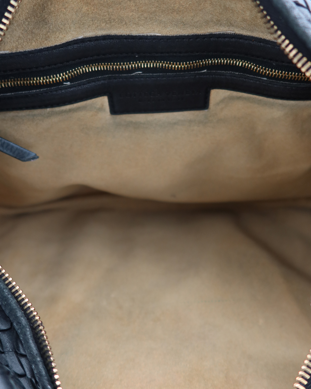 Bottega Black Intrecciato Hobo Bag