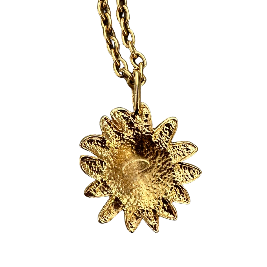 Chanel Leo Lion Sun Medallion Necklace