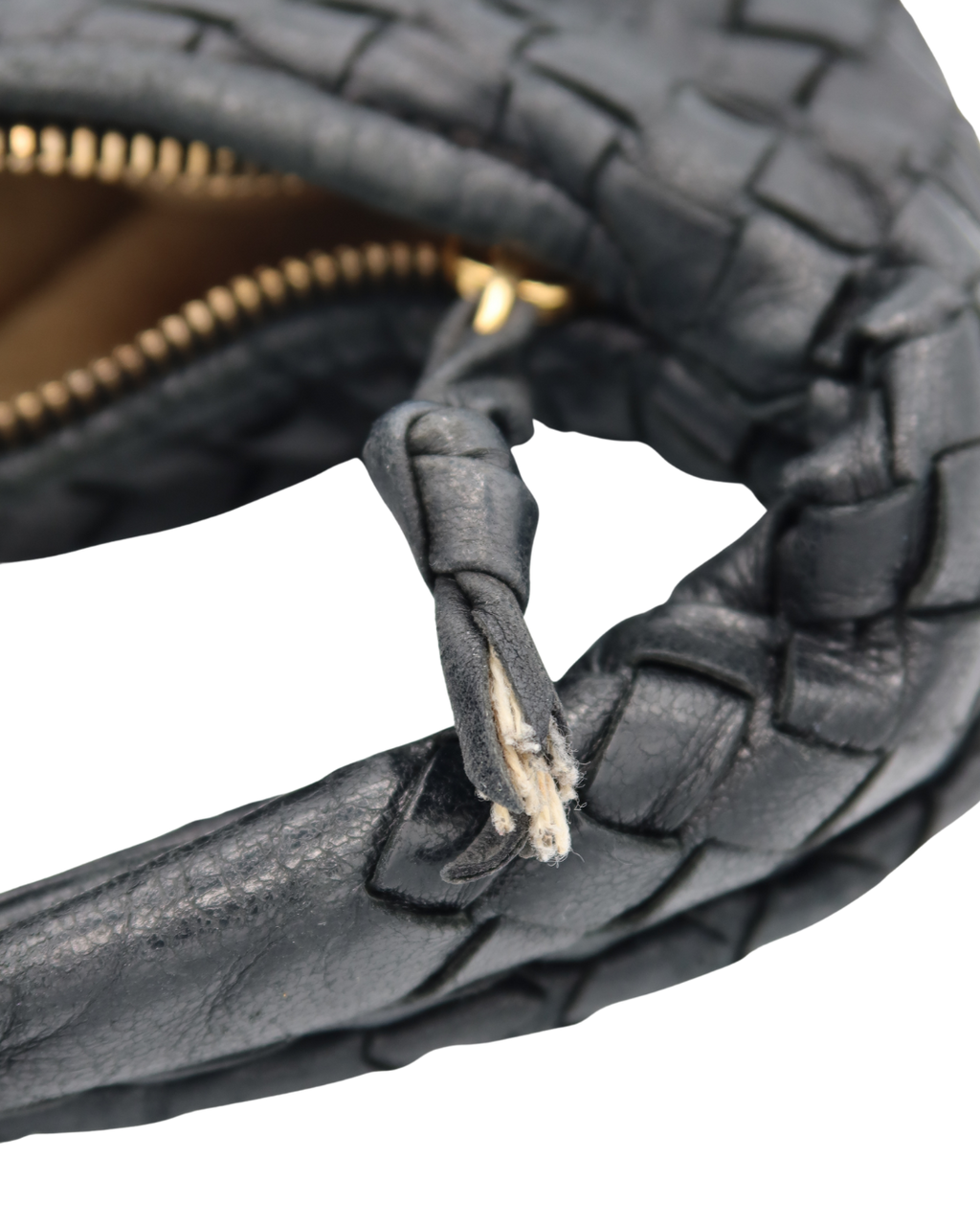 Bottega Black Intrecciato Hobo Bag