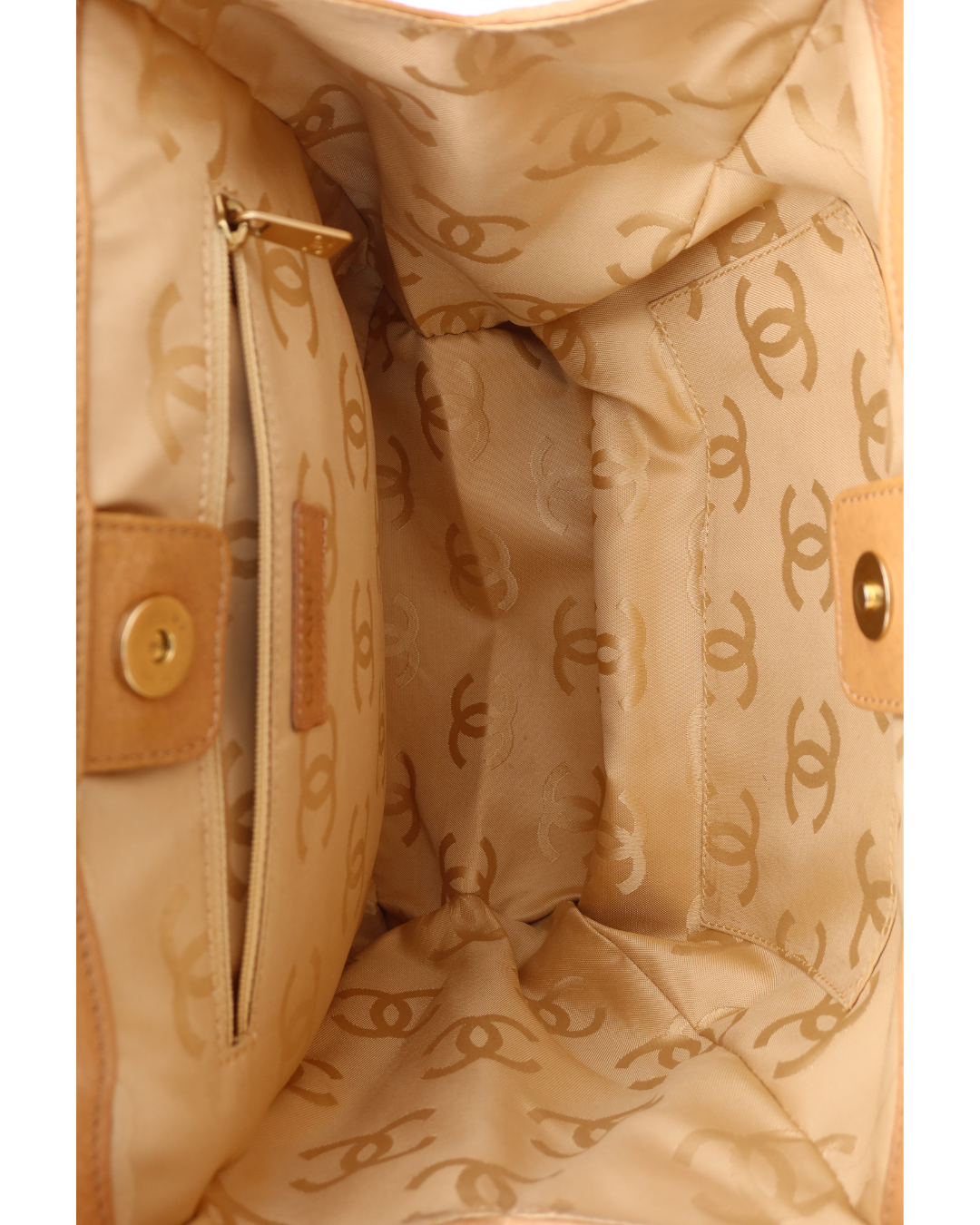 Chanel Vintage Yellow Leather Bag with Wood Handle 2003-2004