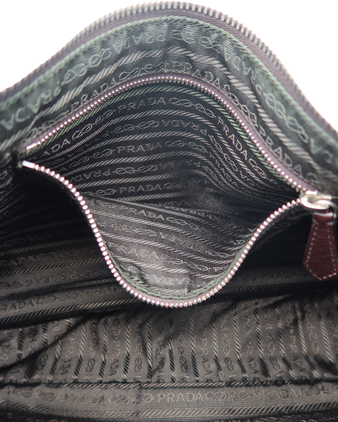 Prada Brown Leather Shoulder Bag