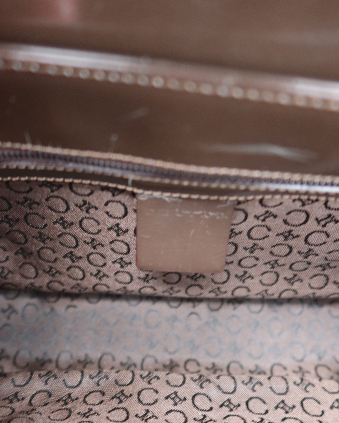 Celine Brown Pony Hair Top Handle Bag