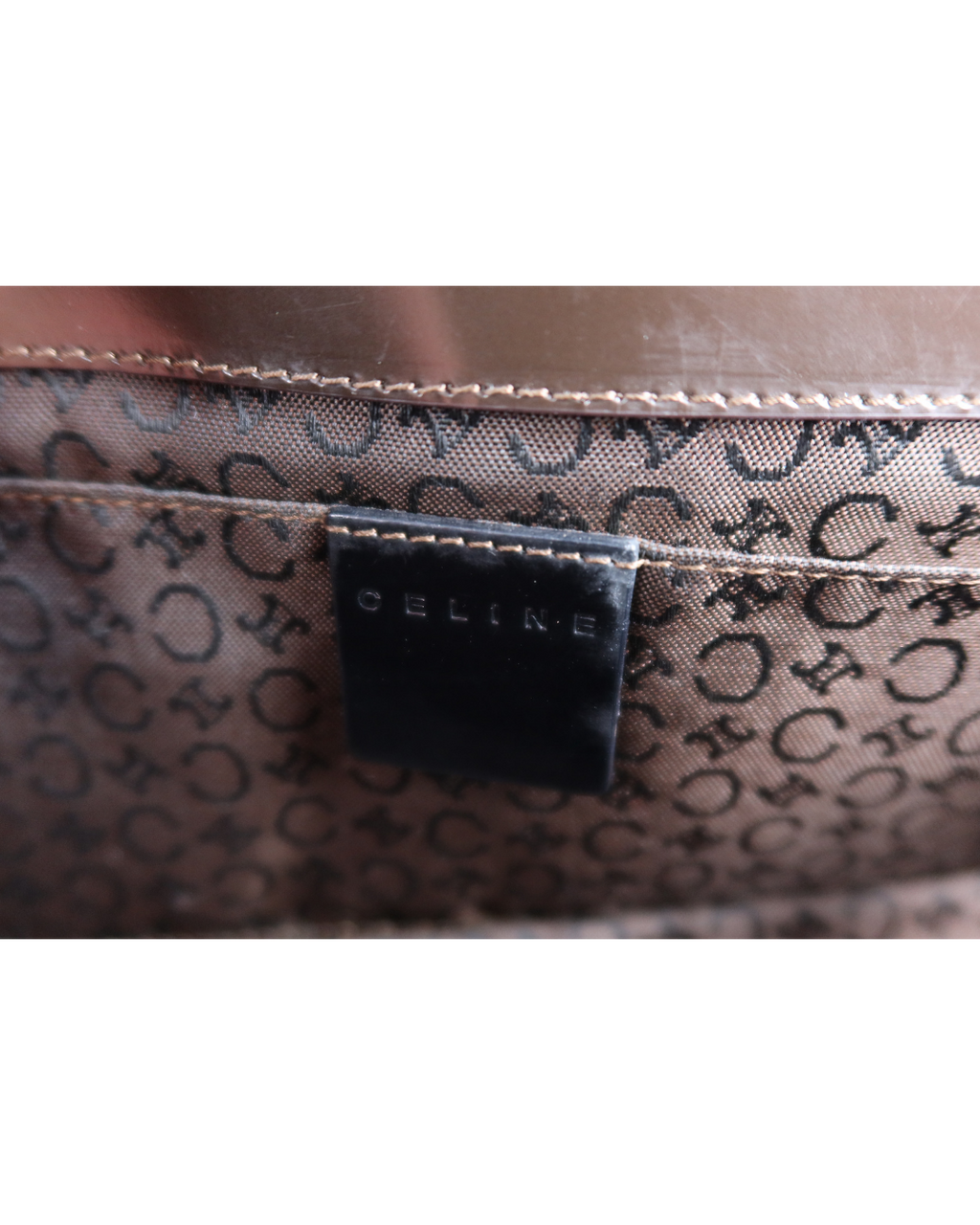 Celine Tan Pony Hair Shoulder Bag