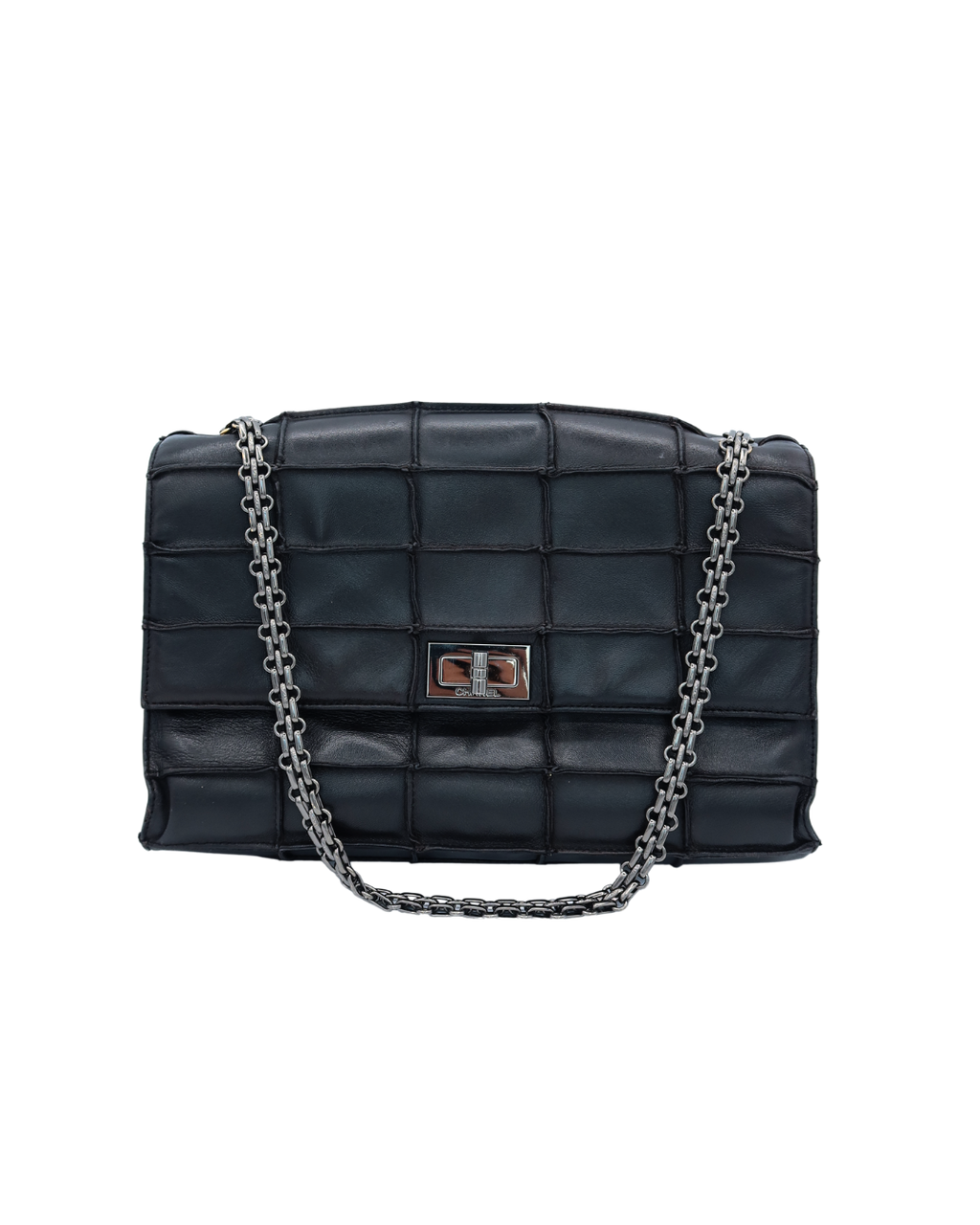 Chanel Vintage Black Chocolate Bar Lambskin Bag 1997–1999