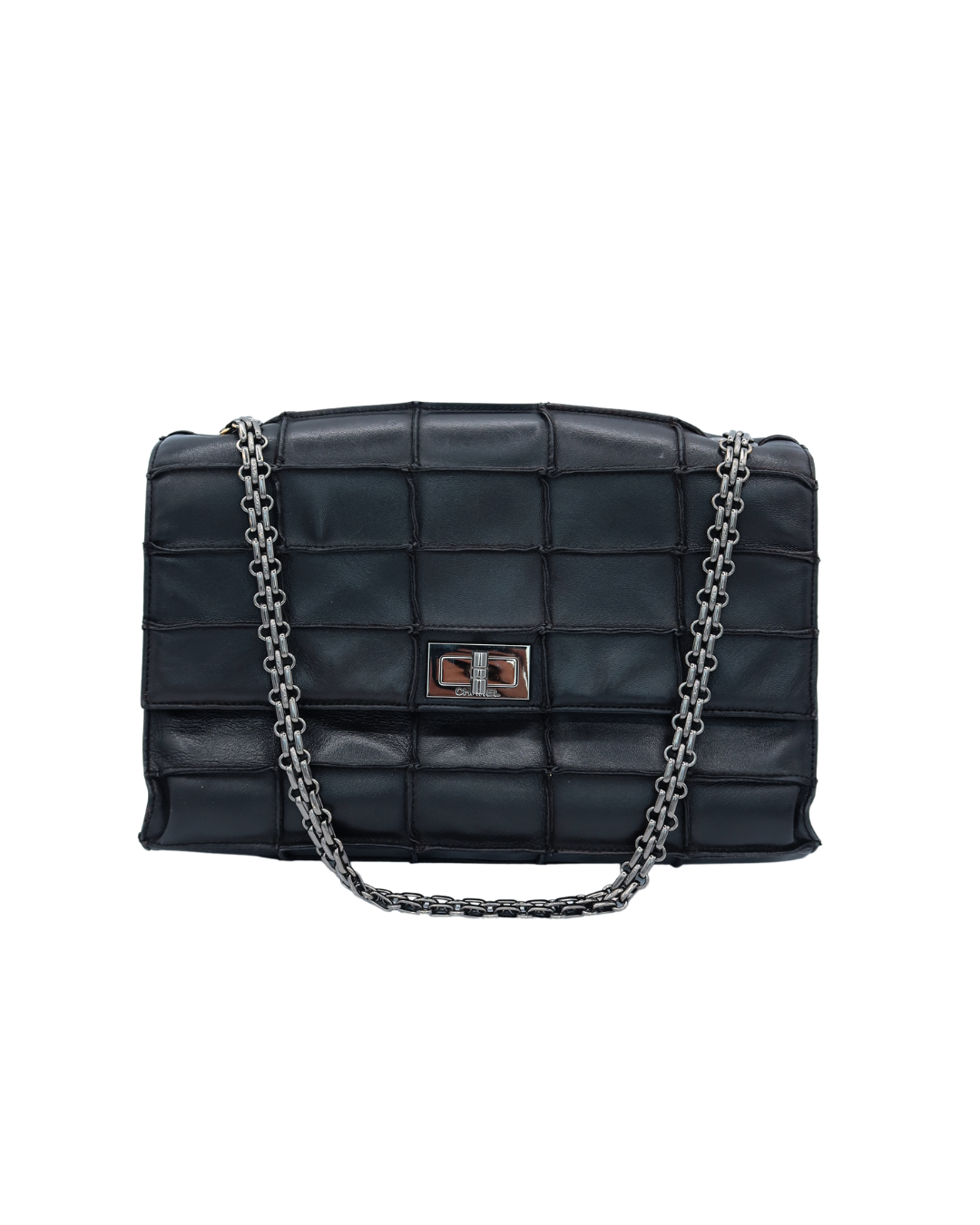 Chanel Vintage Black Chocolate Bar Lambskin Bag 1997–1999