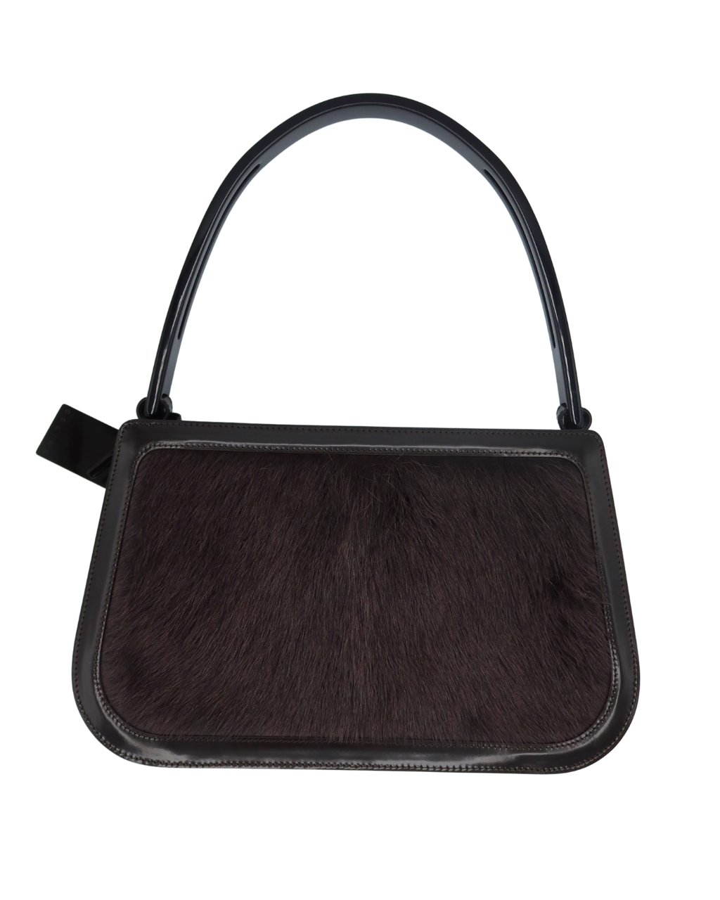 Celine Brown Pony Hair Top Handle Bag