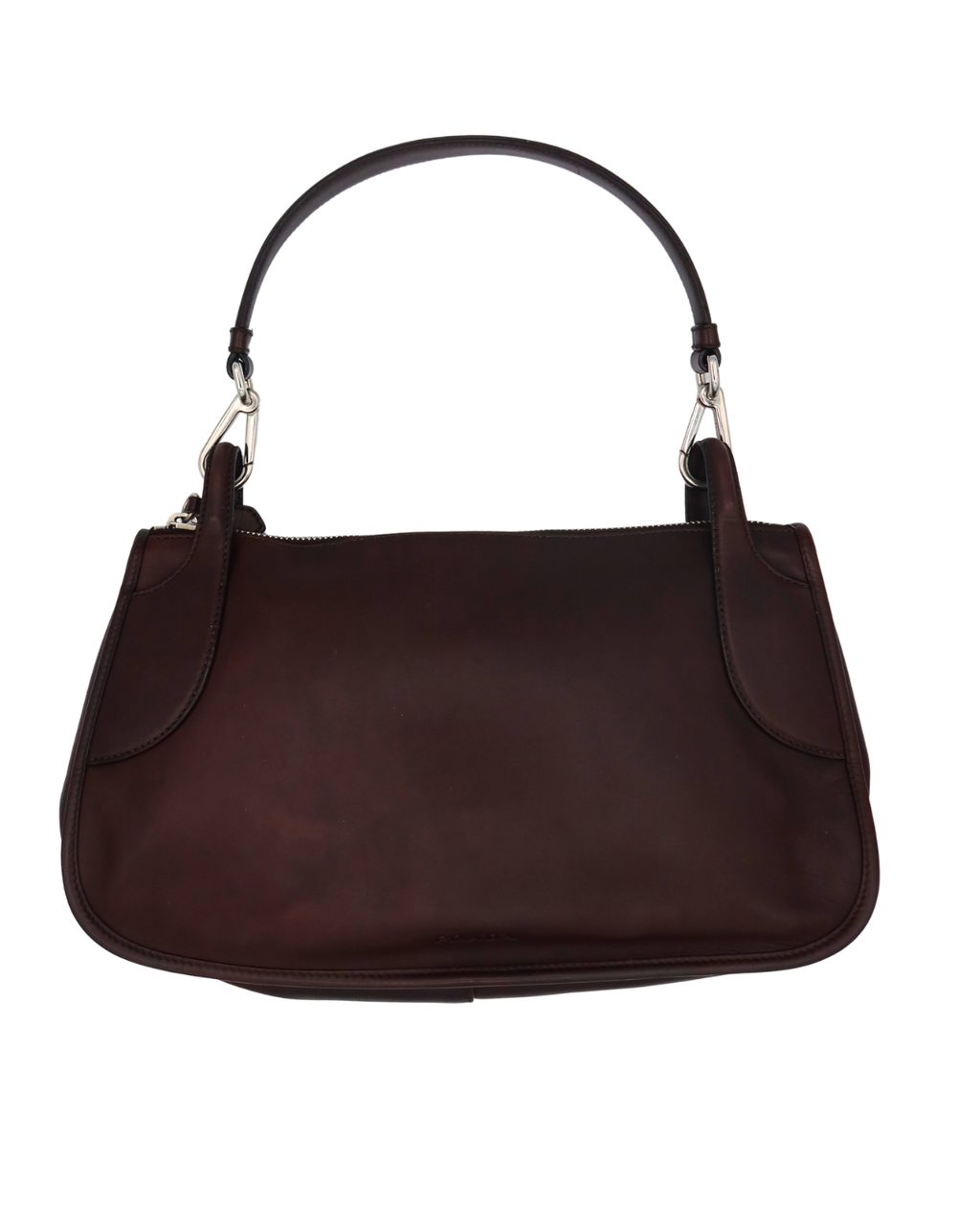Prada Brown Leather Shoulder Bag