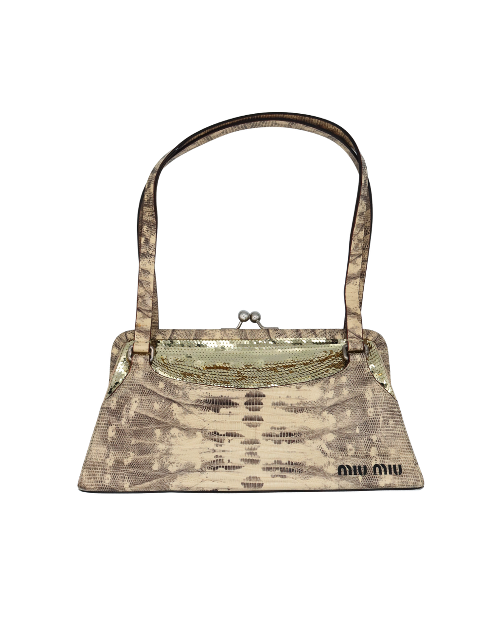 Miu Miu Vintage Python Sequin Bag