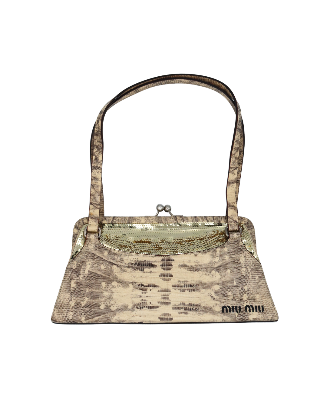 Miu Miu Vintage Python Sequin Bag