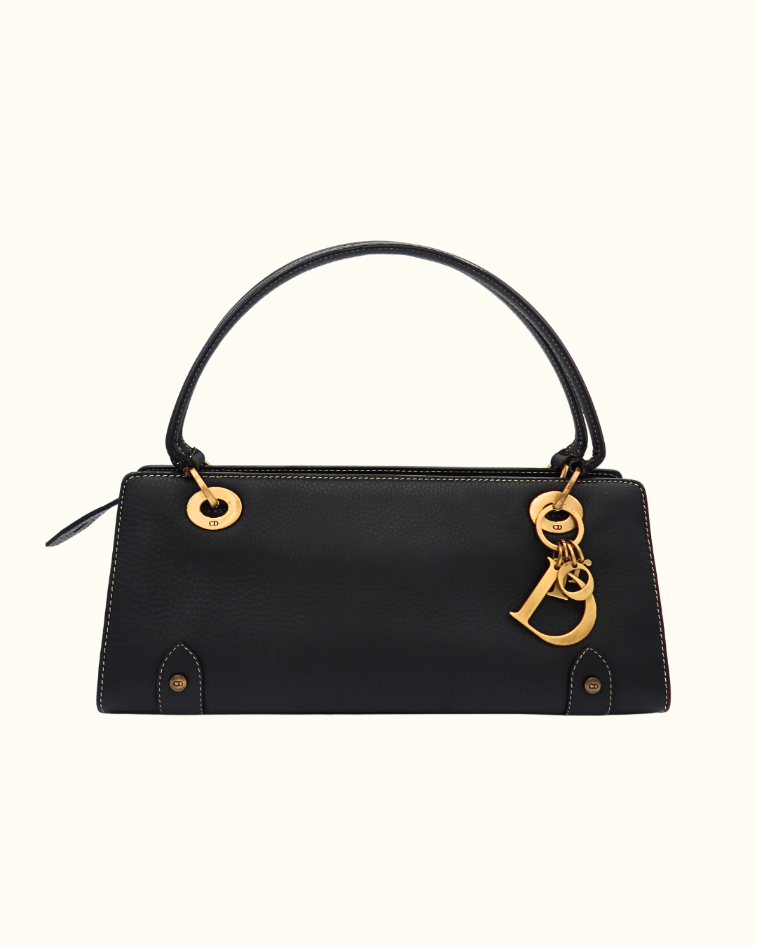 Lady Dior East West Shopping Leather Bag