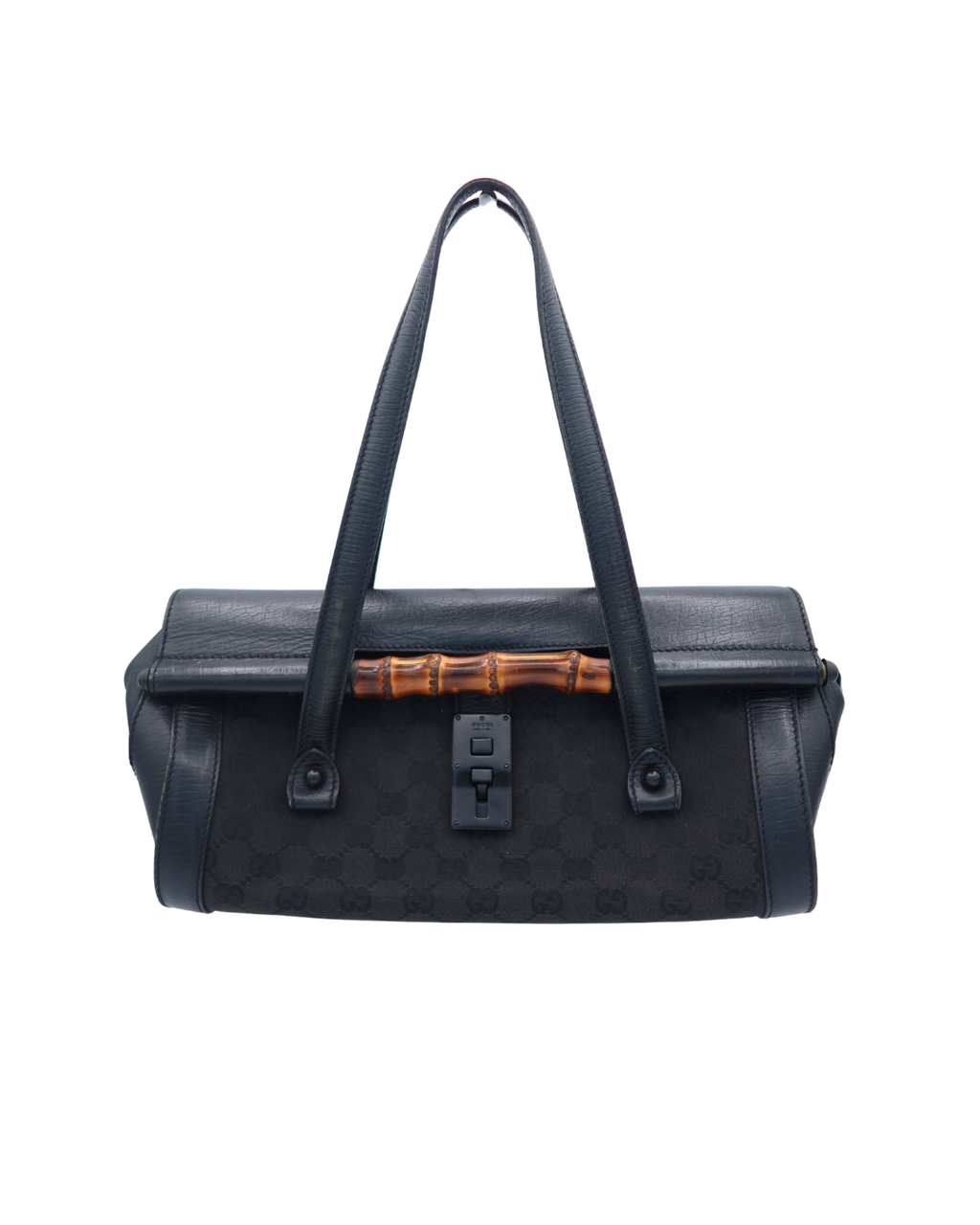 Gucci Black Medium Canvas Bullet Shoulder Bag