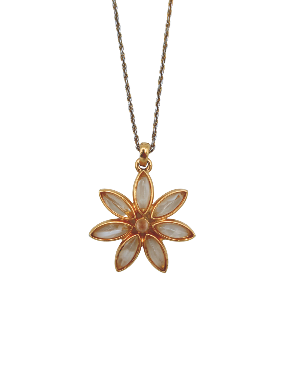 YSL Flower Pendant Necklace
