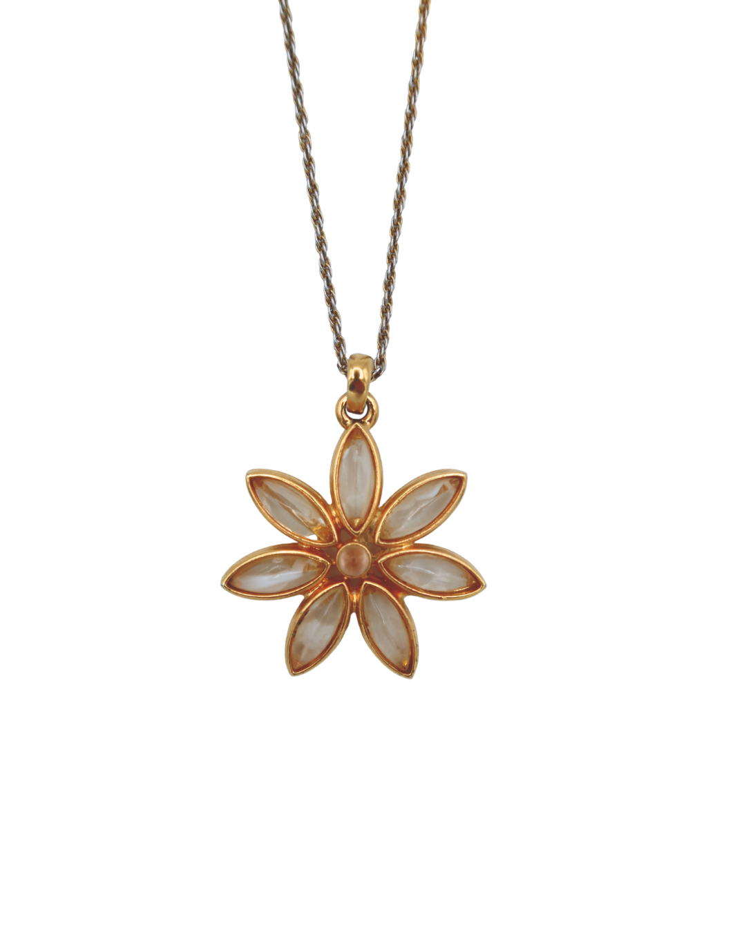 YSL Flower Pendant Necklace