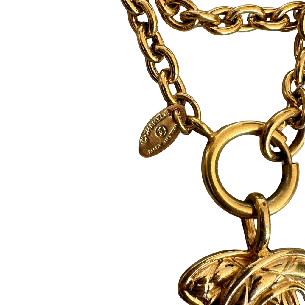 Chanel Round CC Mark Pendant Necklace