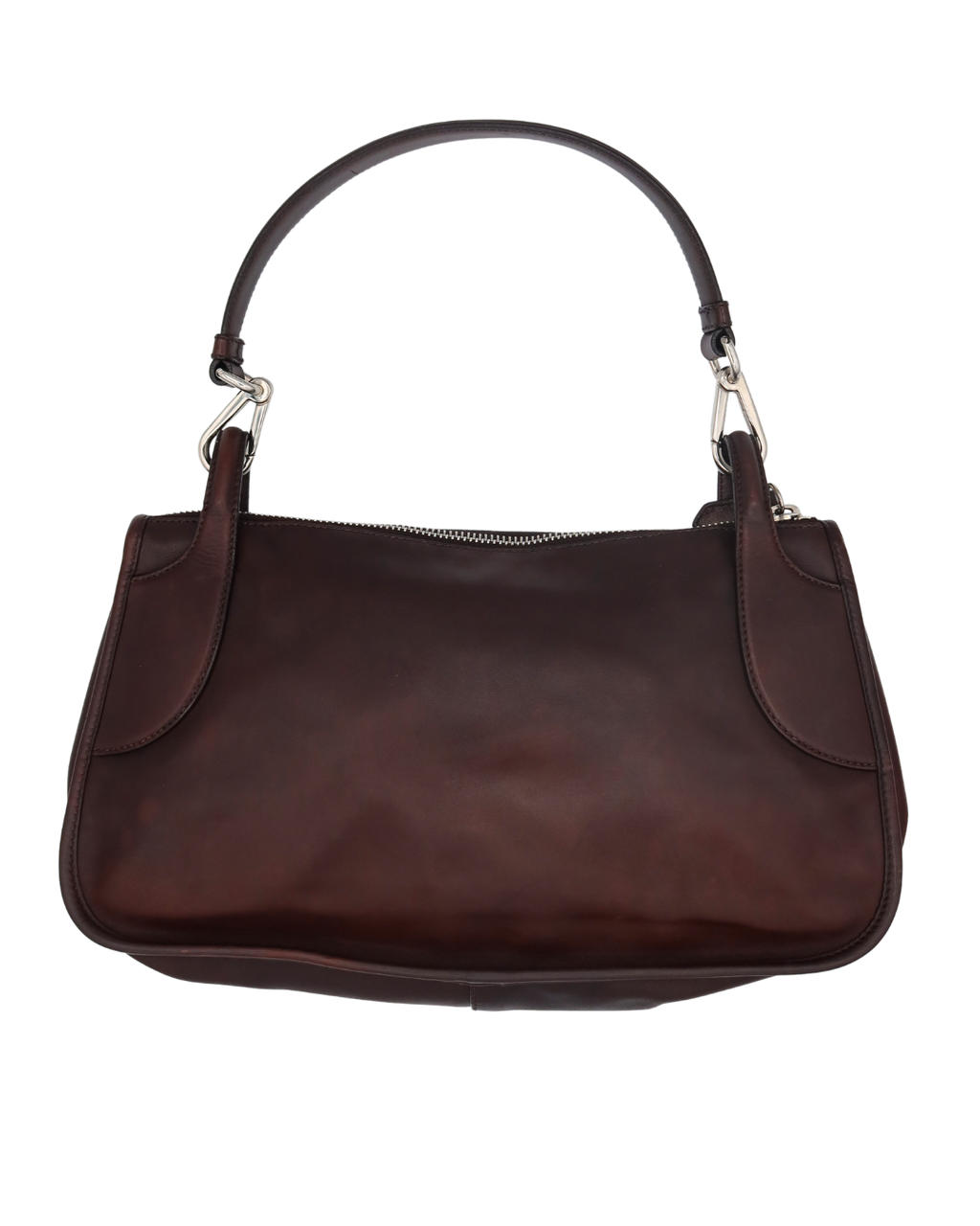 Prada Brown Leather Shoulder Bag