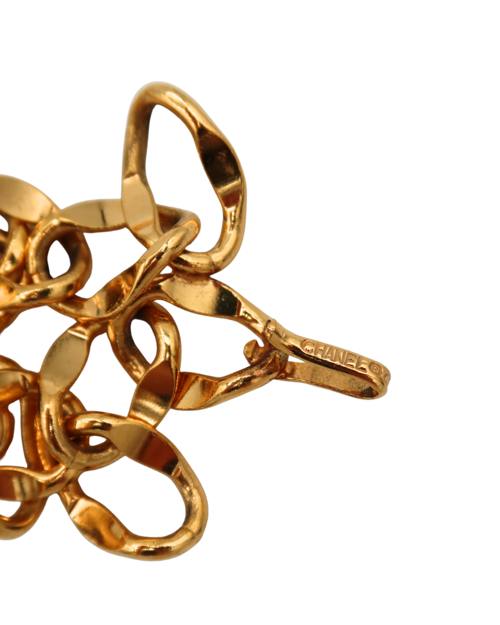 Chanel Vintage Gold-Plated Chain Belt with CC 31 Rue Cambon Medallion