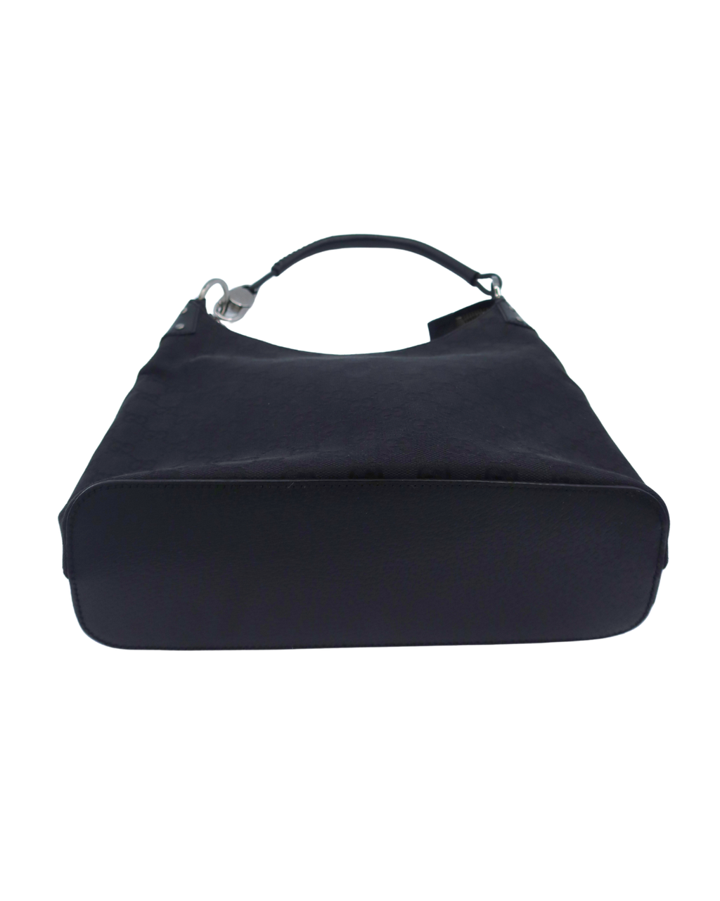 Gucci Vintage GG Black Canvas Shoulder Bag