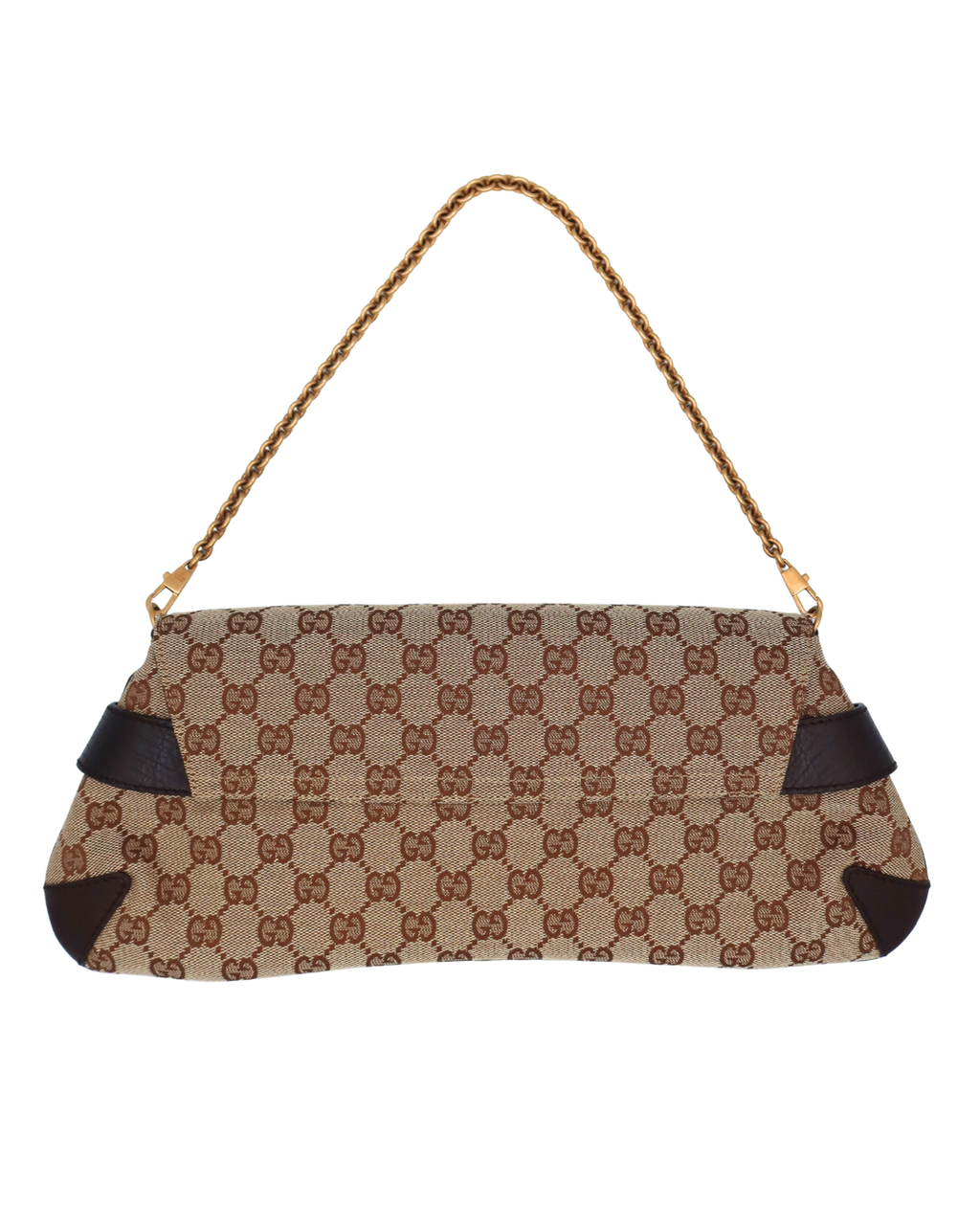 Gucci by Tom Ford Brown CC Canvas Horsebit Bag