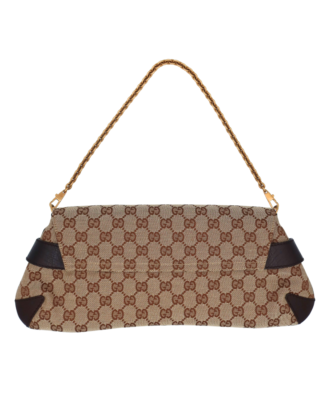 Gucci by Tom Ford Brown CC Canvas Horsebit Bag