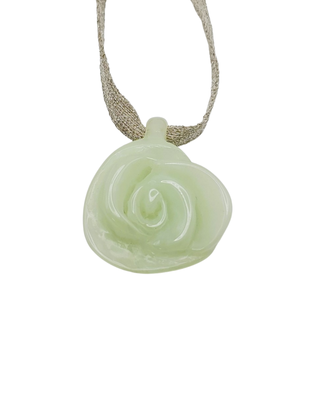 Chanel Camellia Mint Green Resin Choker Necklace Spring 2002