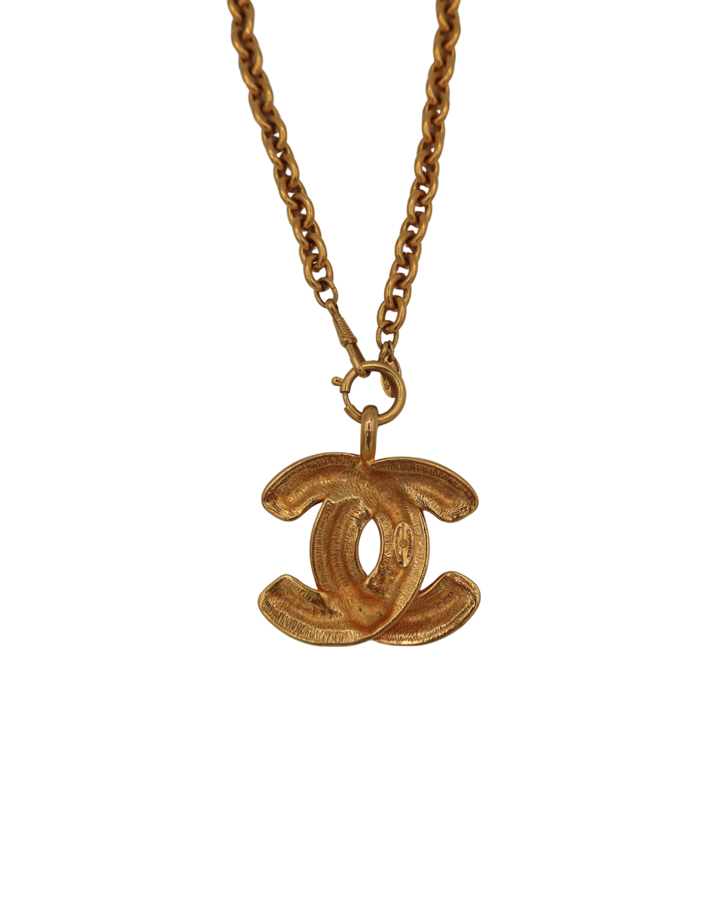 Chanel Matelassé Large Pendant Necklace