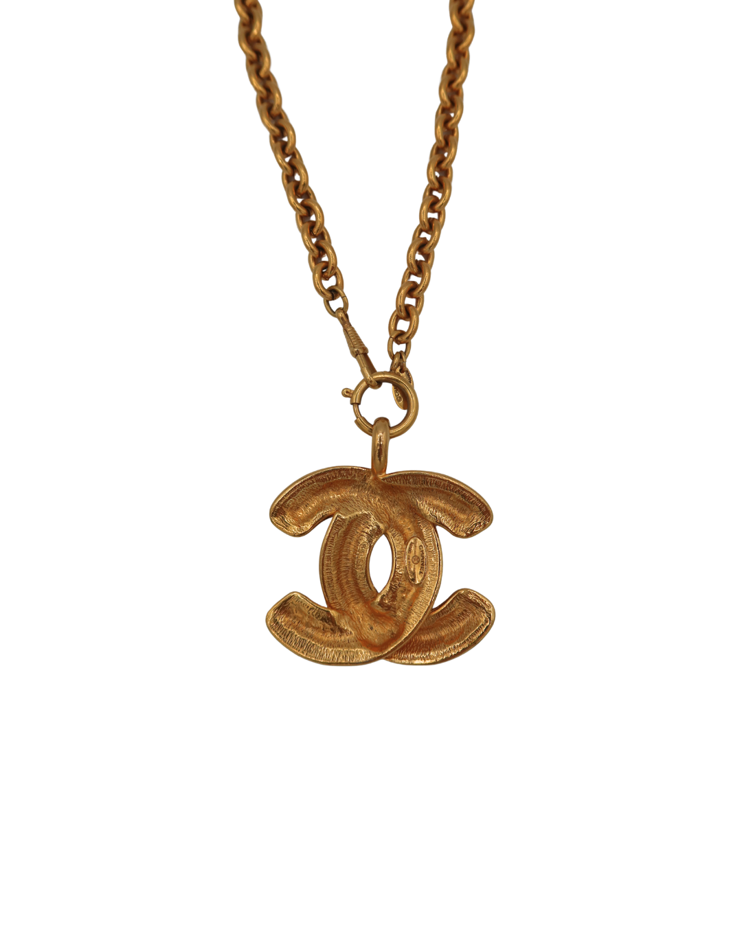 Chanel Matelassé Large Pendant Necklace