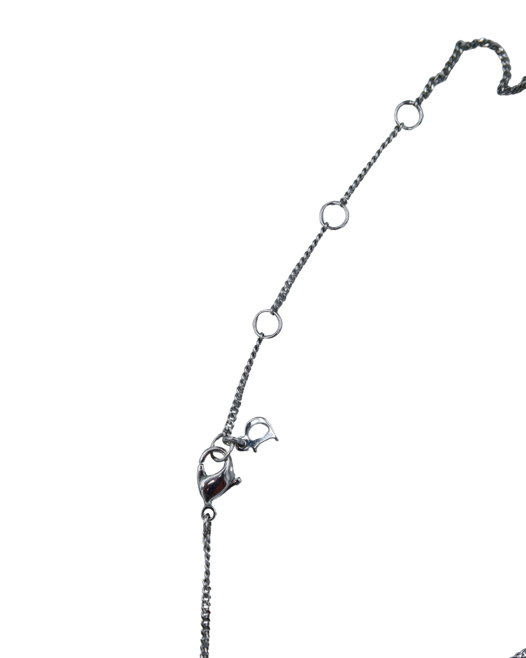 Christian Dior Vintage Multicolor Beaded Logo Lariat Necklace