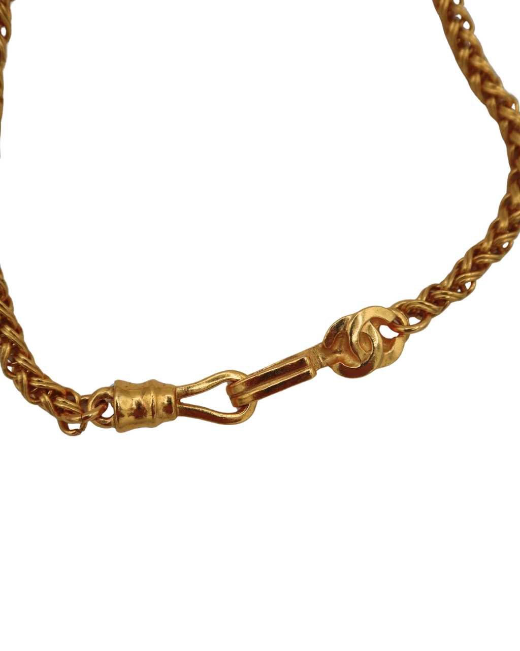 Chanel Coco Mark Gold Plated Necklace 96A