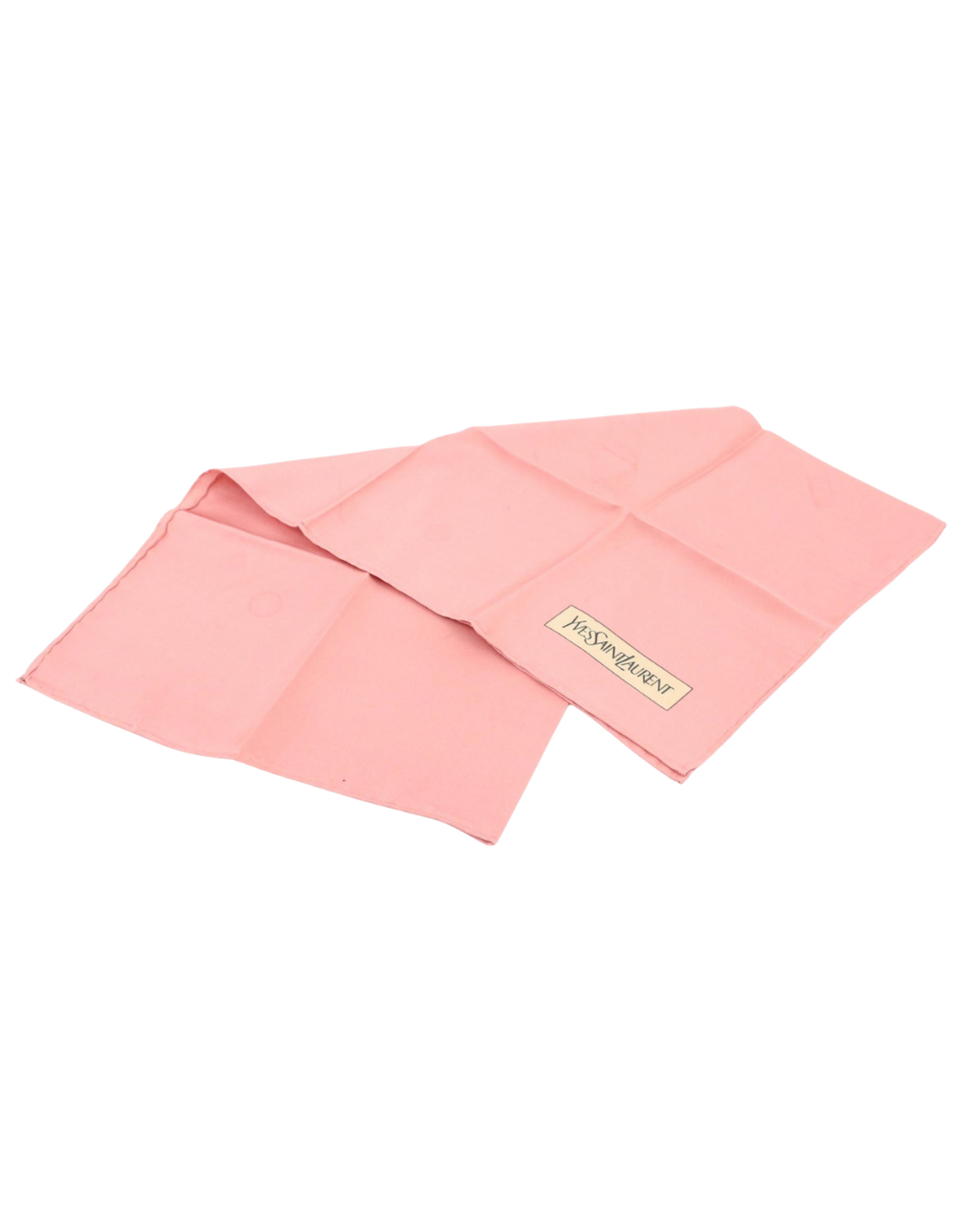 YSL Vintage Light Pink Scarf with Logo