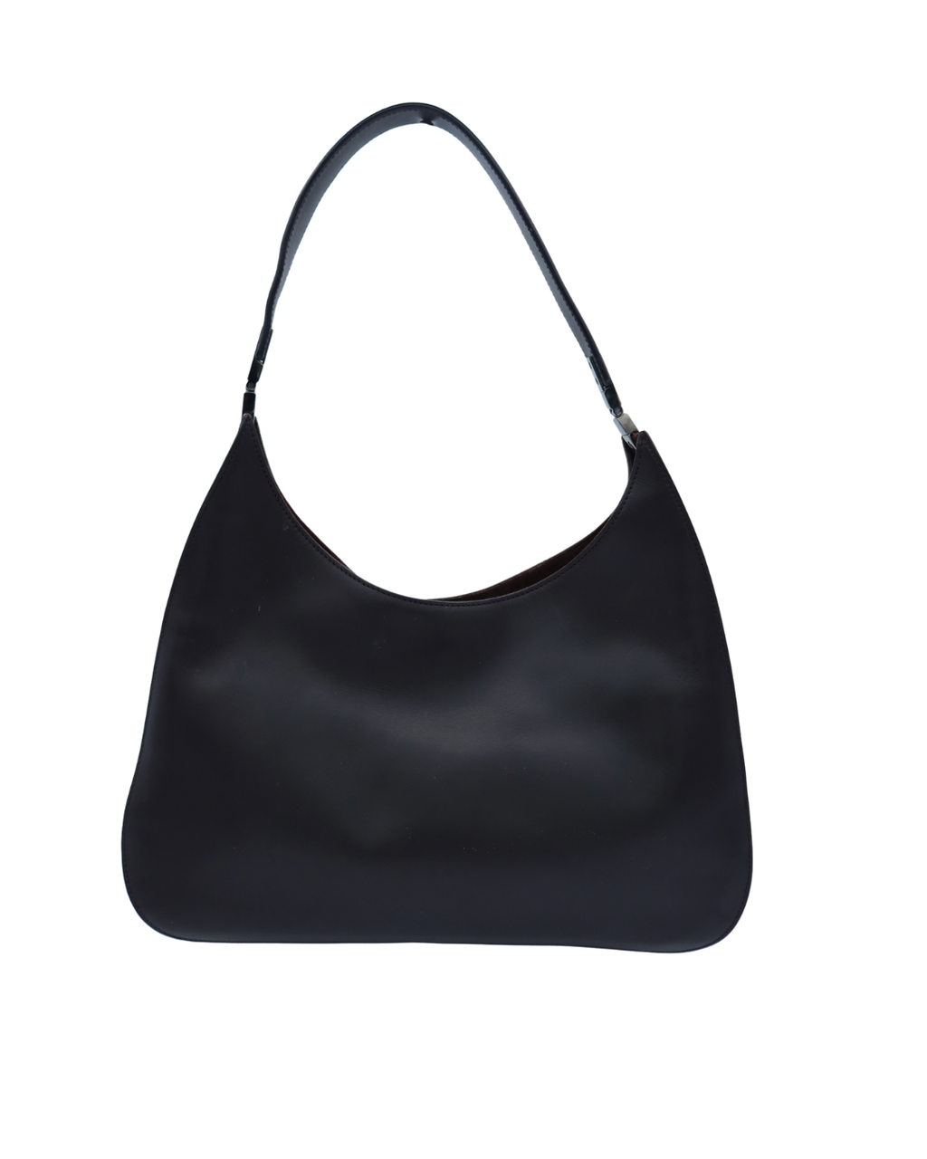 Gucci Dark Brown Leather Hobo Shoulder Bag
