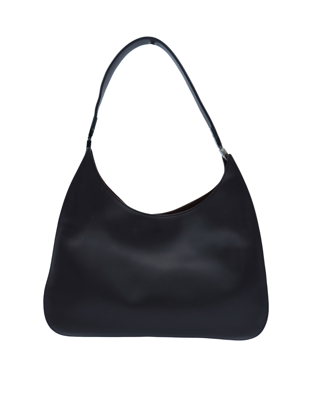 Gucci Dark Brown Leather Hobo Shoulder Bag