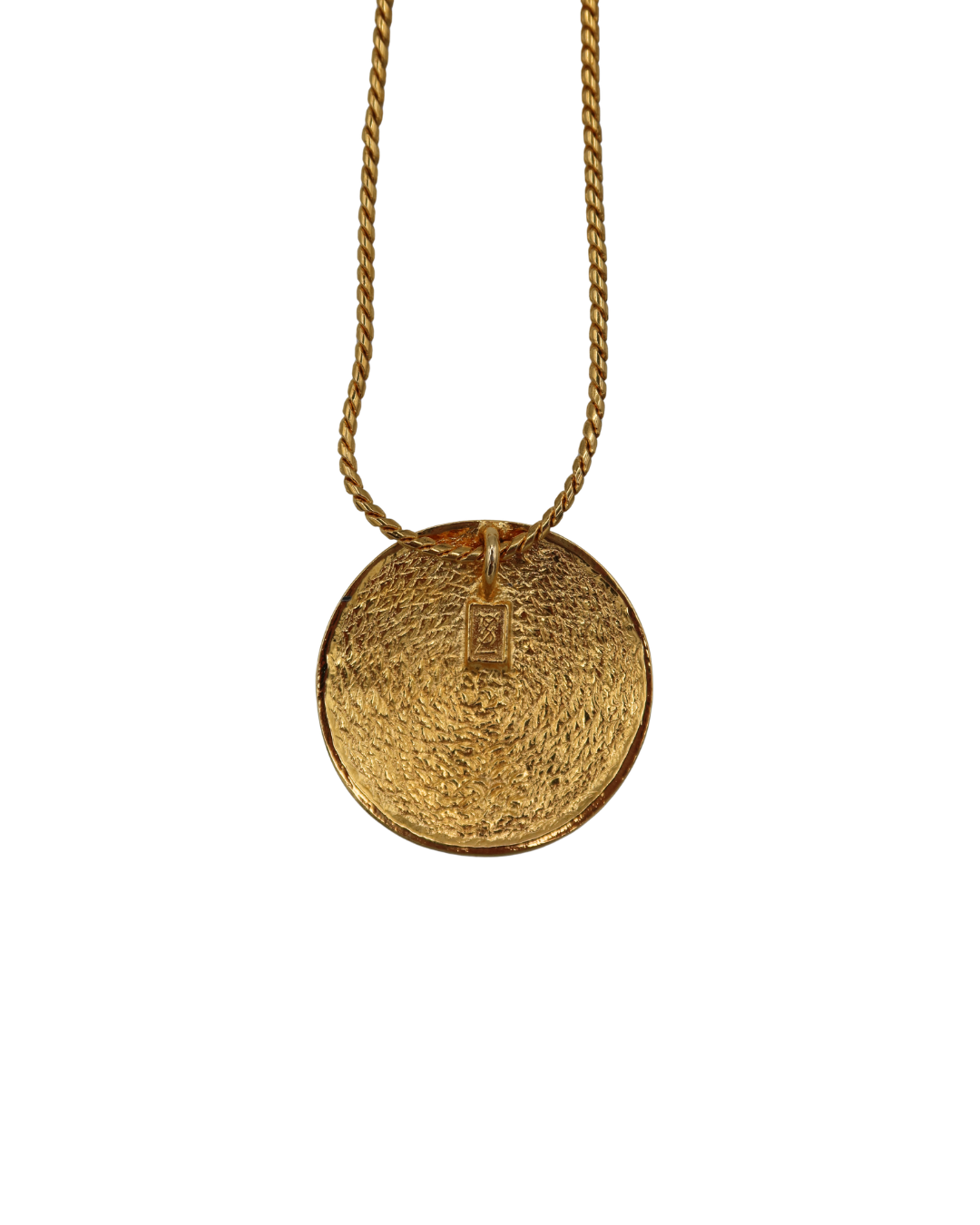 YSL Vintage Gold Coin Pendant Necklace