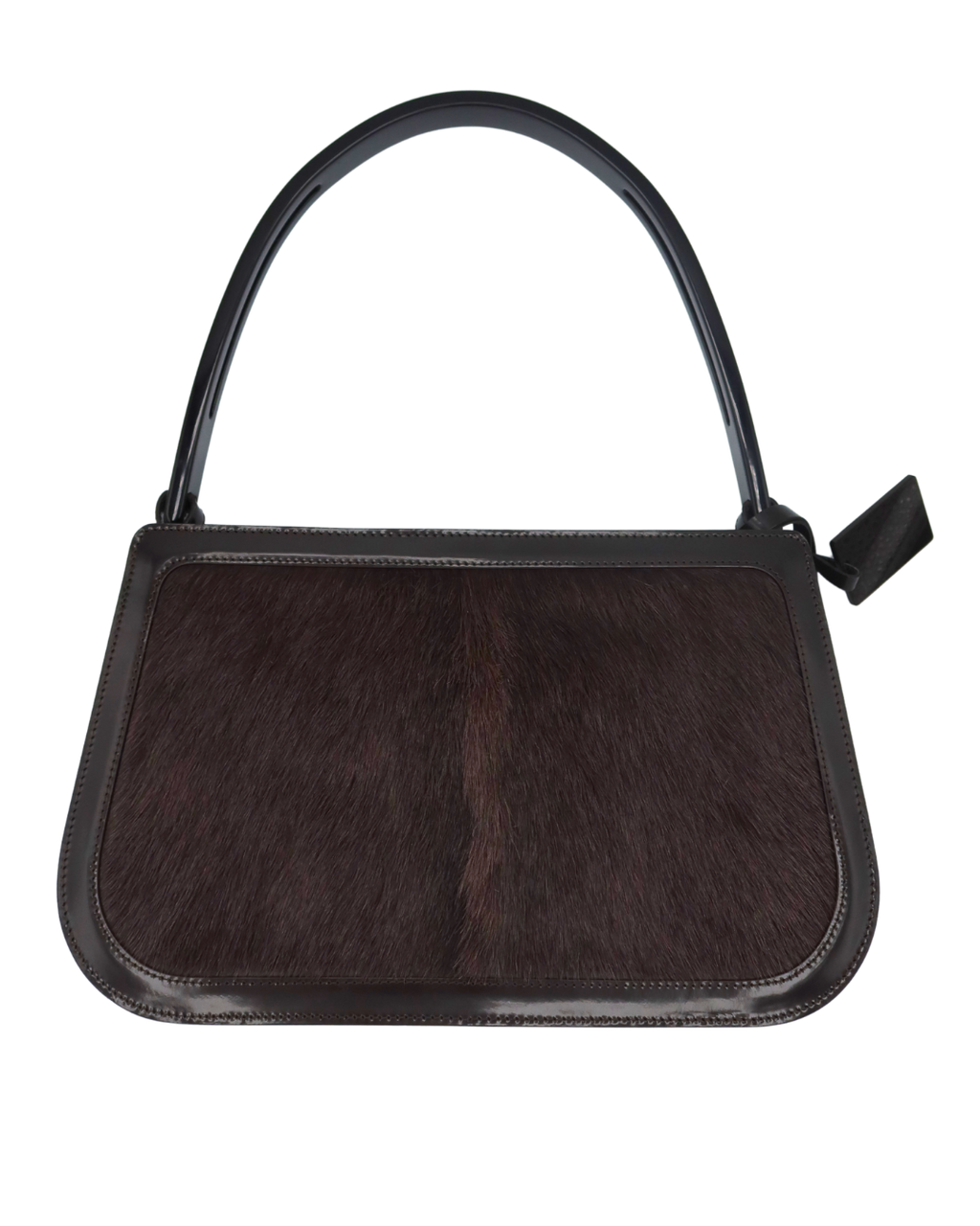 Celine Brown Pony Hair Top Handle Bag