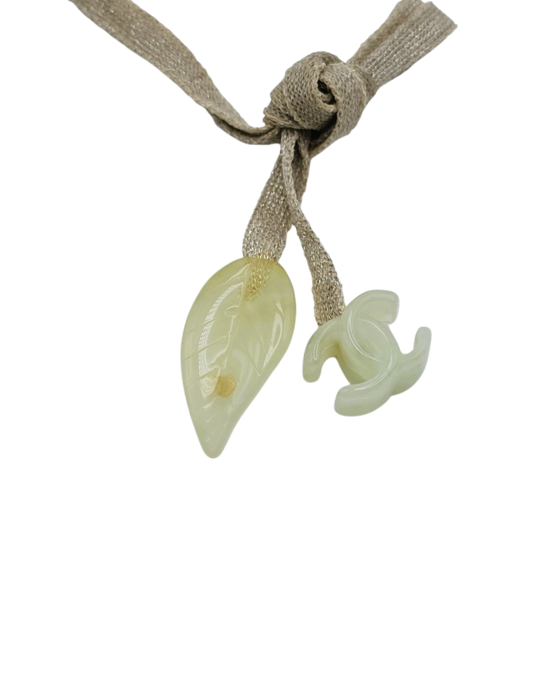 Chanel Camellia Mint Green Resin Choker Necklace Spring 2002