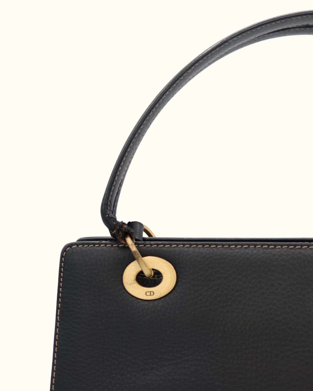Lady Dior East West Shopping Leather Bag