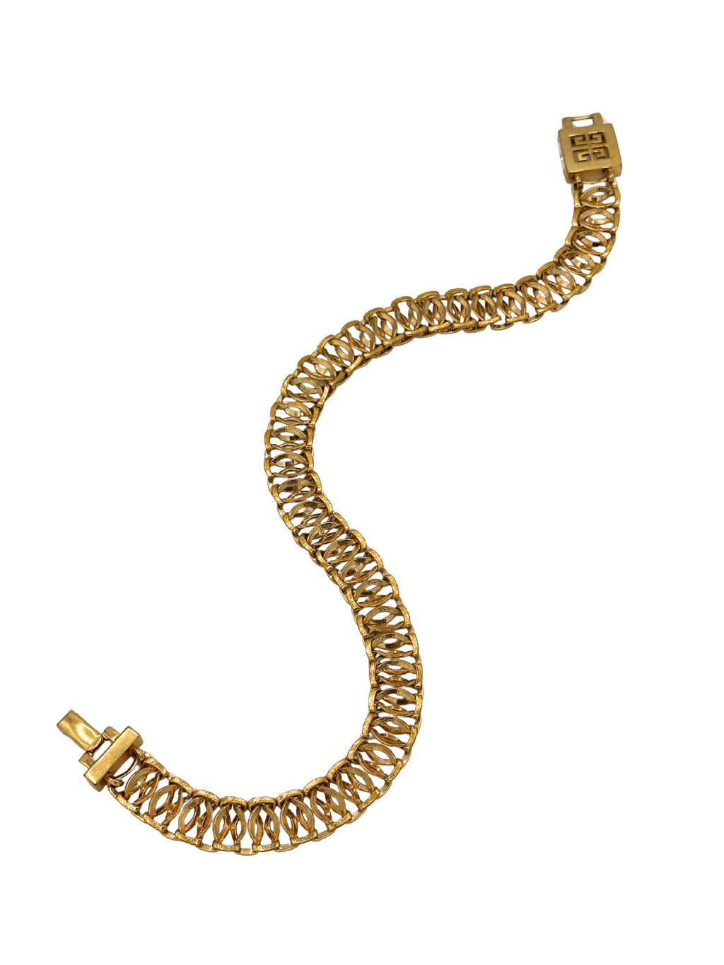 Givenchy Vintage Gold-Tone Woven Link Statement Choker Necklace