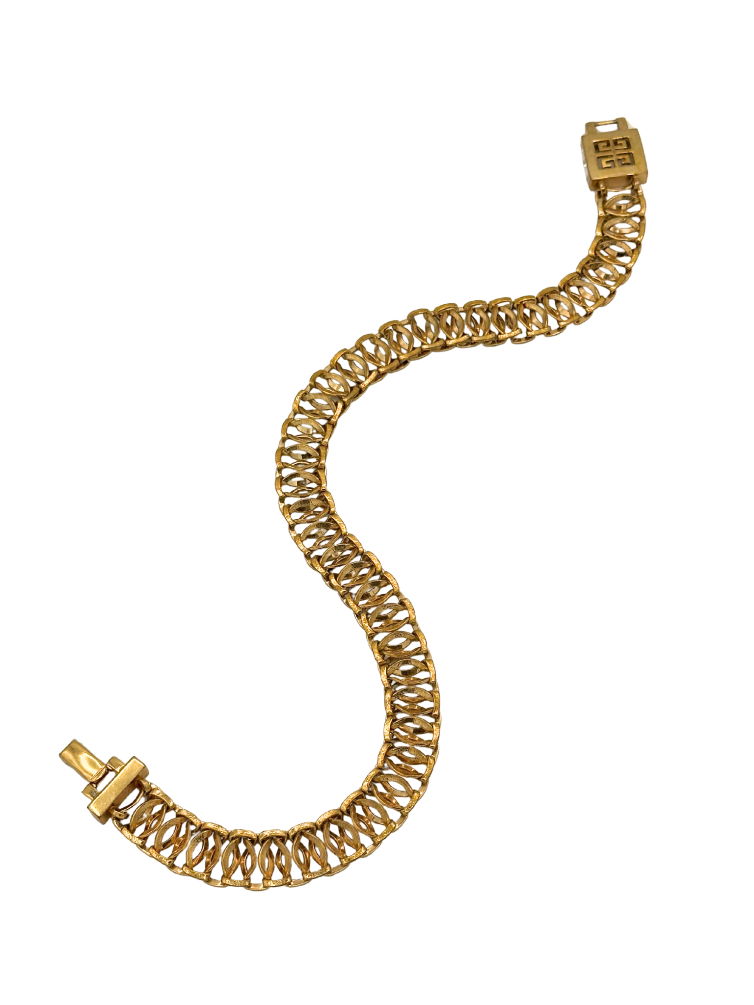 Givenchy Vintage Gold-Tone Woven Link Statement Choker Necklace