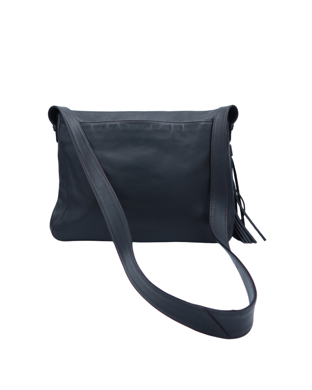 Chanel Vintage Black Lambskin CC Stitch Tassel Shoulder Bag 1997–1999