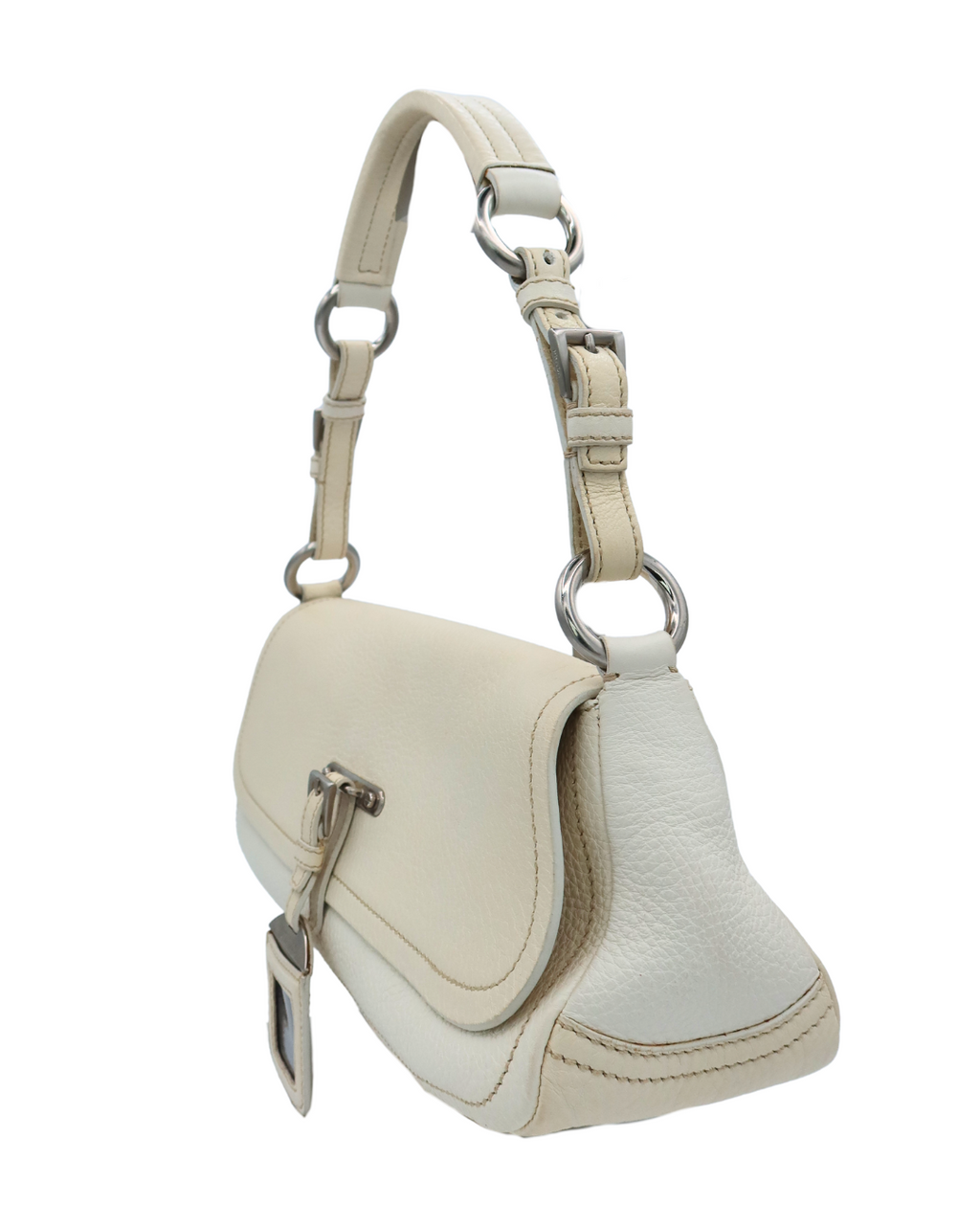 Prada Ivory White Leather Bag Limited Edition Shoulder Bag