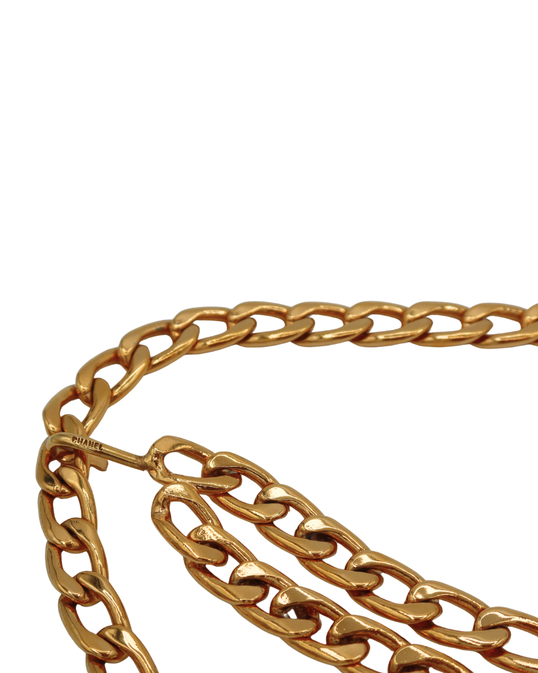 Chanel Vintage Medallion Gold Metal Chain Belt