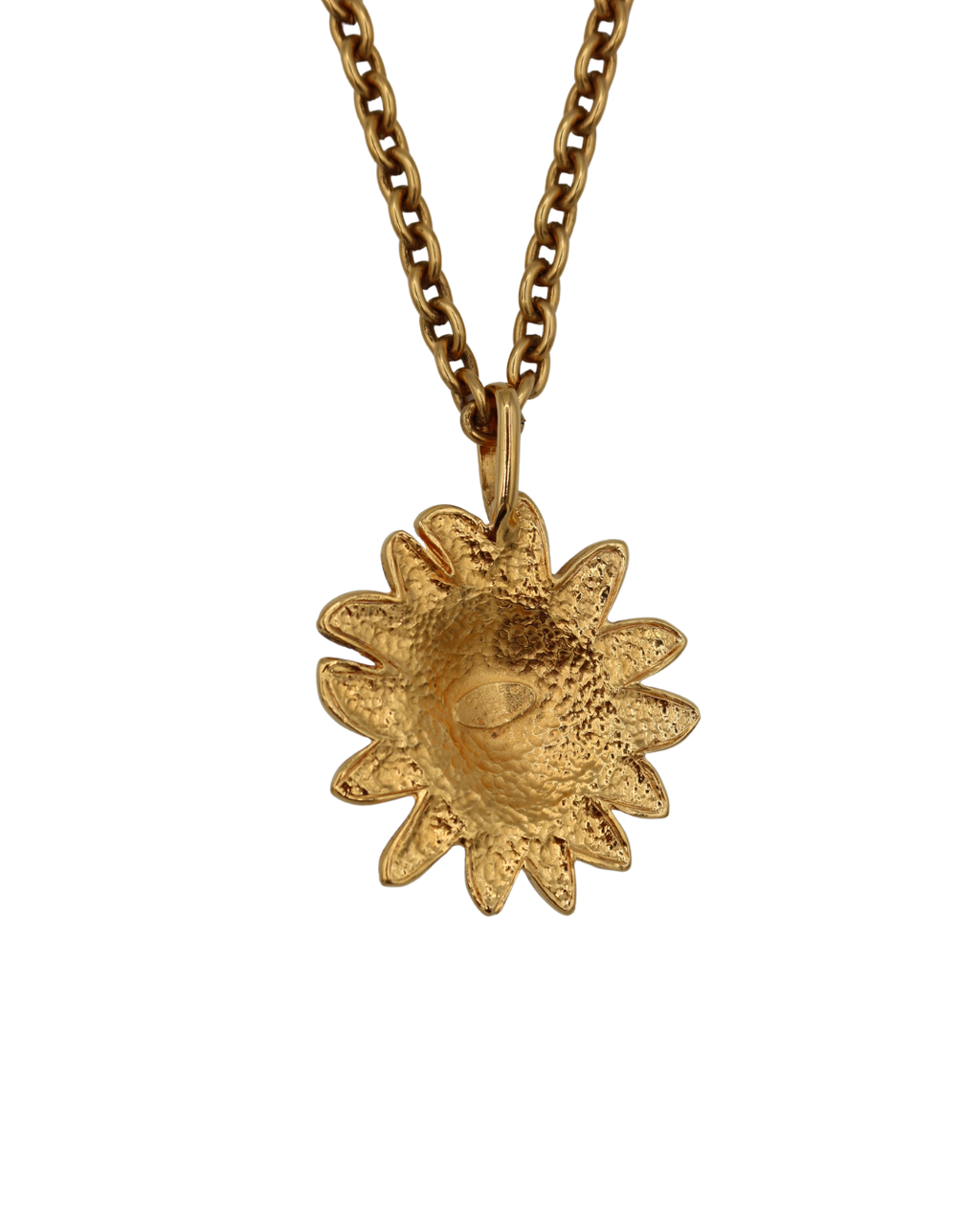 Chanel Vintage Gold-Tone Lion Medallion Long Necklace