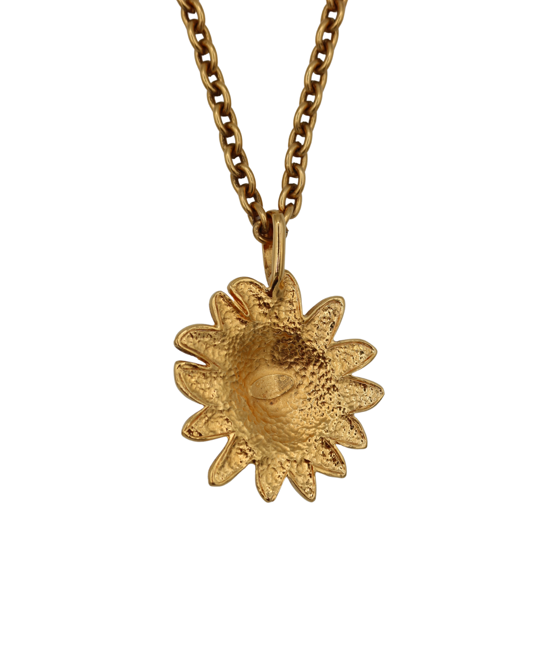Chanel Vintage Gold-Tone Lion Medallion Long Necklace