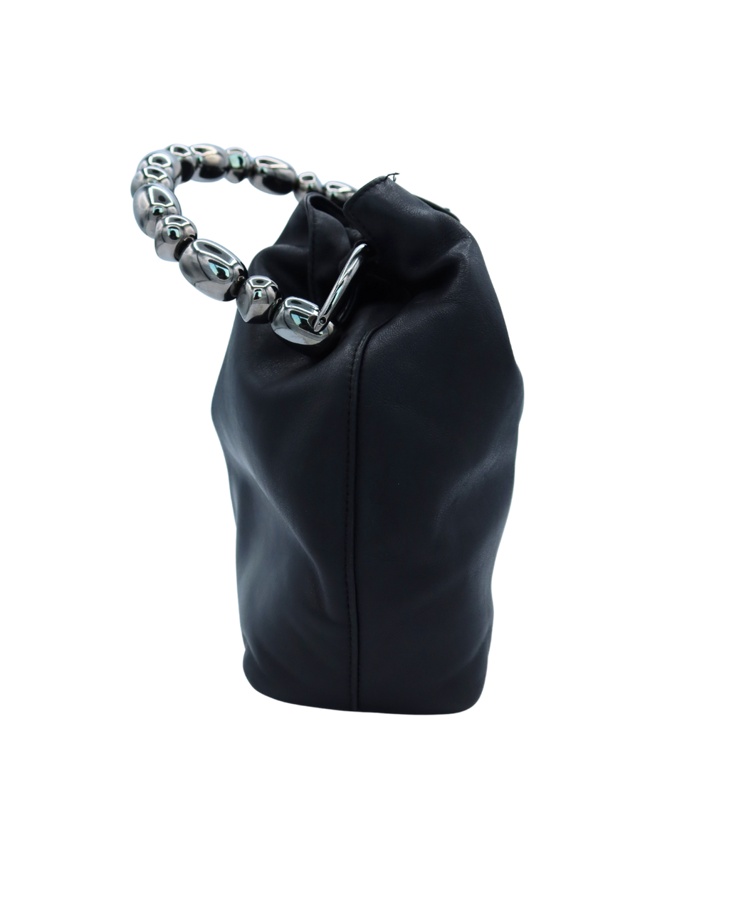 Dior Vintage Maris Black Leather Bucket Bag 1999